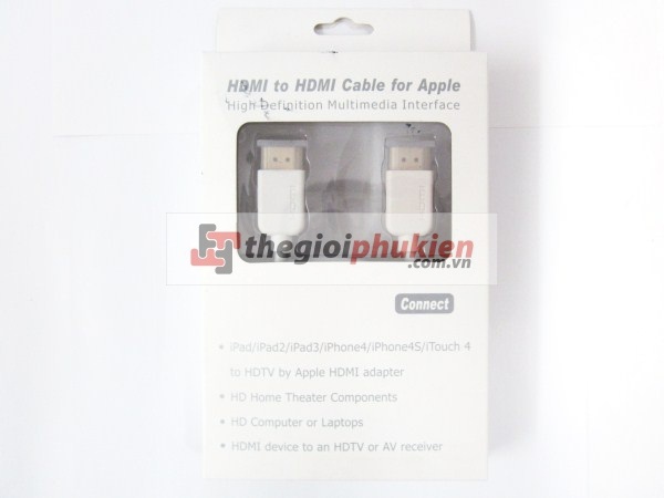 Cáp HDMI 1.4 for iPhone 4/4S/iPad2/iPad3 ( 1.5M)